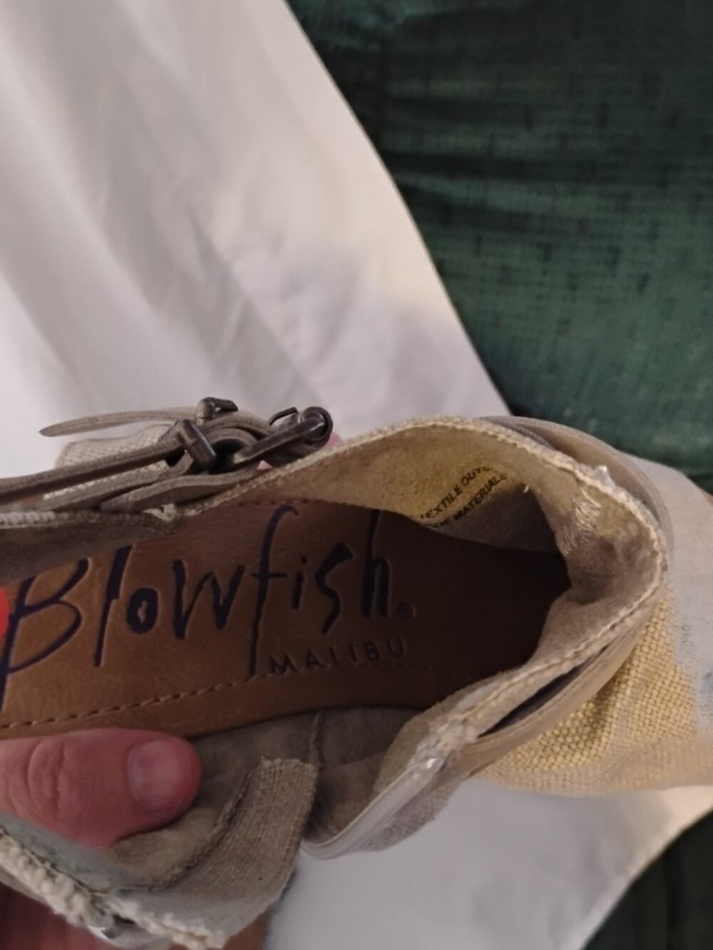 Blowfish Malibu | Gray Flat Sandals with Zipper | Size 9.5 | NWT - Picture 7 of 8